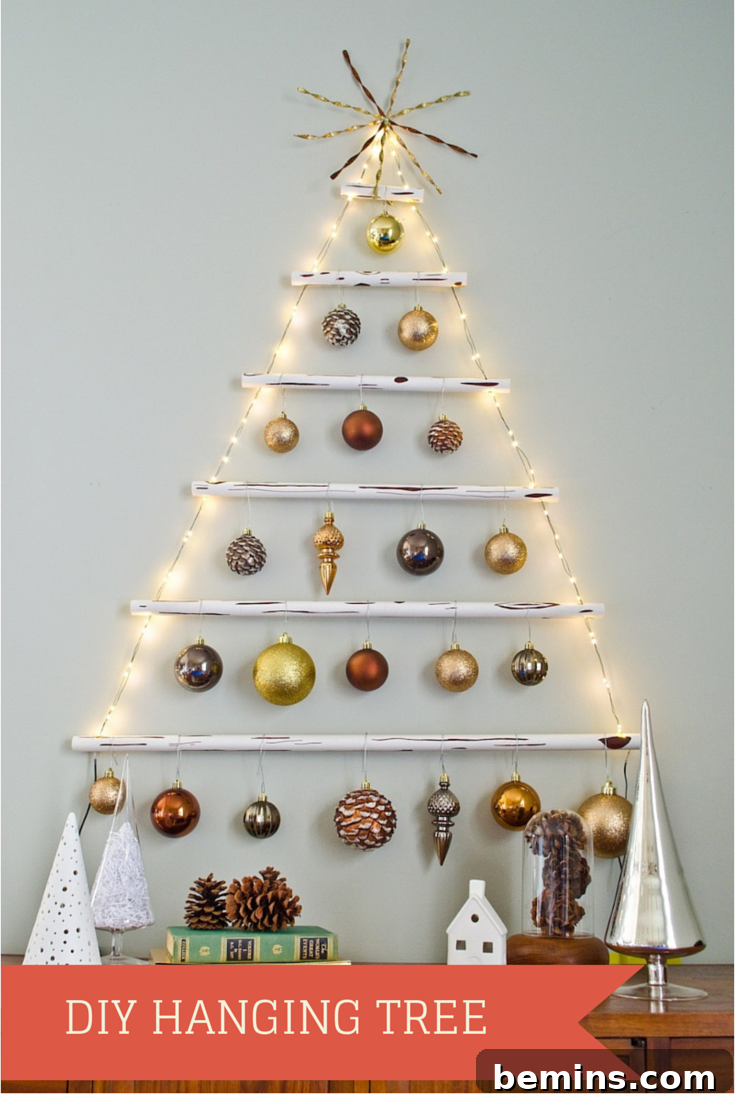 DIY Wall Hanging Christmas Tree