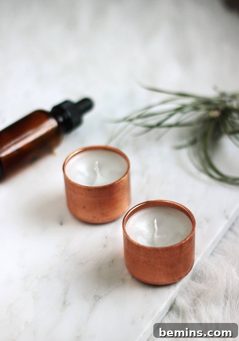 Golden Thanksgiving: 13 DIY Decor Ideas in Gold & Copper 7 Two elegant copper candle holders side by side.