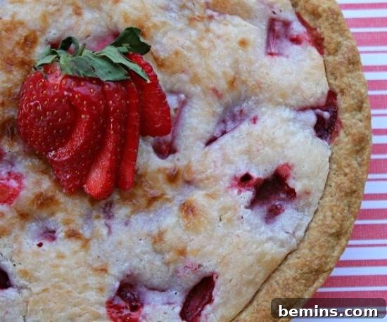 9 Recipes and Decoration Ideas to Elevate Your Thanksgiving Pie 9 Strawberry Sour Cream Pie