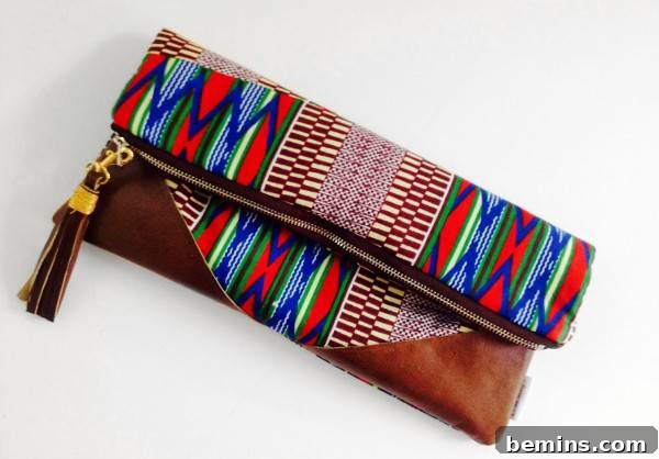 Handmade clutch bags that look like the mayans. Tribal clutch bag from 2 Chic Designs.
