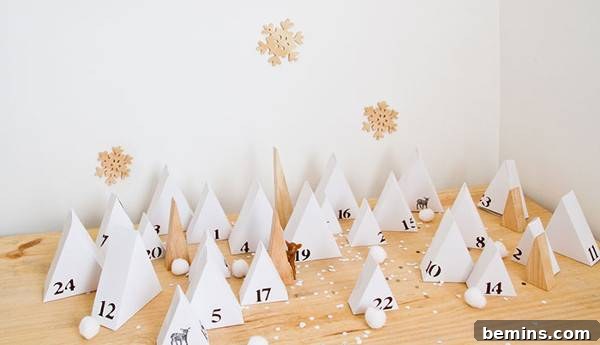 paper forest advent calendar