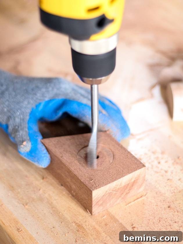 Marking Center for Drilling Candle Hole