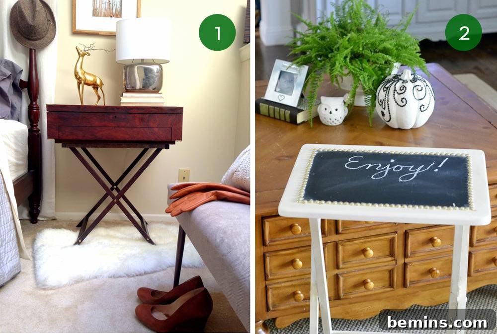 Creative Ways To Make Over Your TV Tray Tables