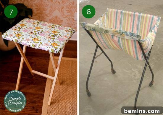Functional TV Tray Table Upcycles