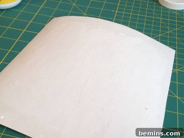 Piece of plain paper lying on graphing board.