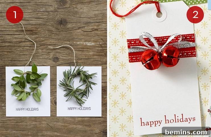 Gift Tag Extravaganza: 10 DIY Ideas to Wow This Holiday 3 DIY Gift Tag Idea - Fresh Herb Tag