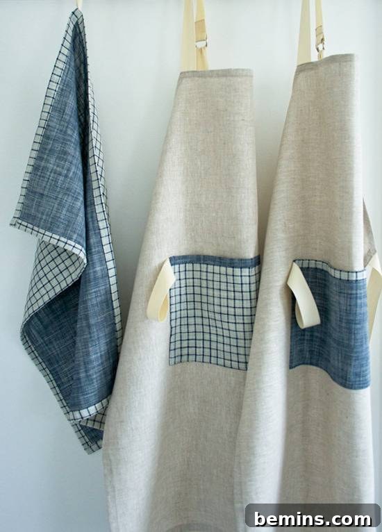 DIY Simple Linen Apron