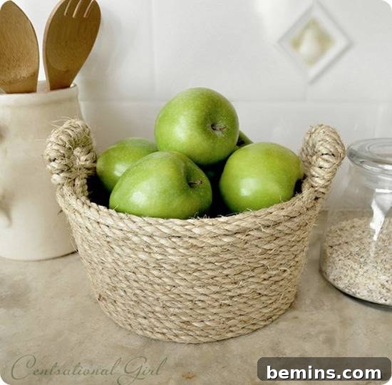 DIY Sisal Rope Bowl