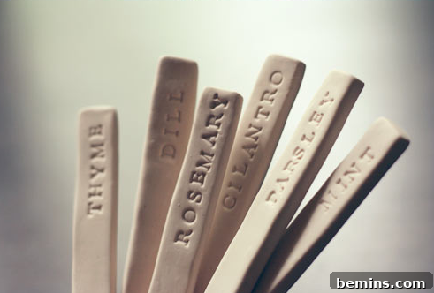 DIY Clay Garden Markers