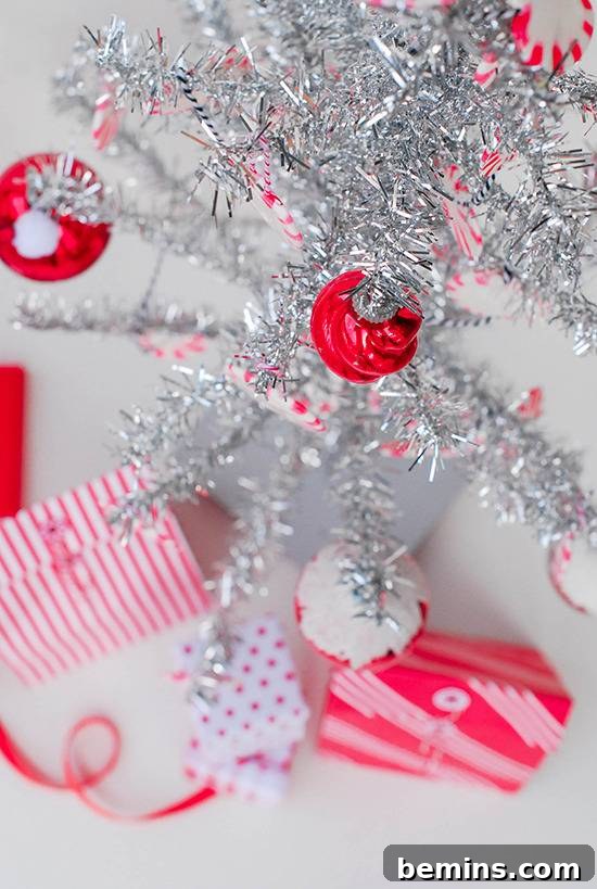 DIY Peppermint Christmas Ornaments