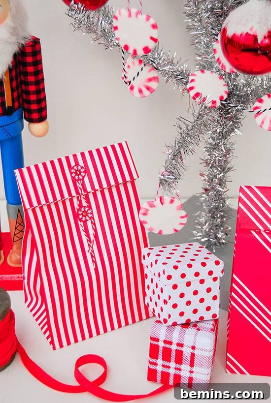 DIY Peppermint Christmas Ornaments