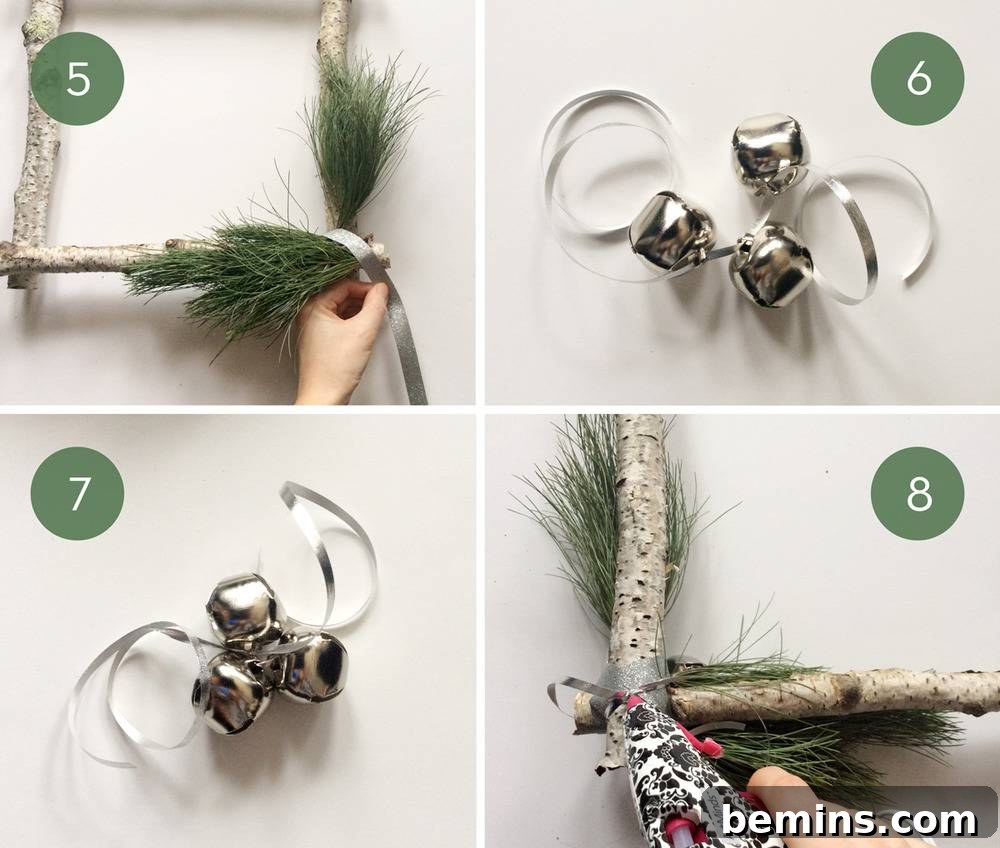 Easy DIY Contemporary Winter Wreath