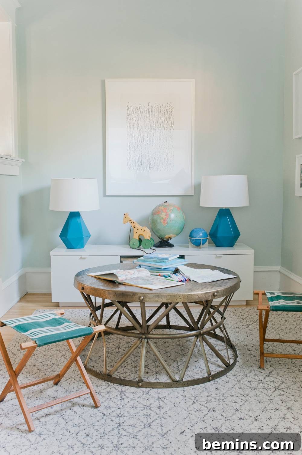 Vintage Flashcard Wall Decor Ideas 3 Before photo of the room