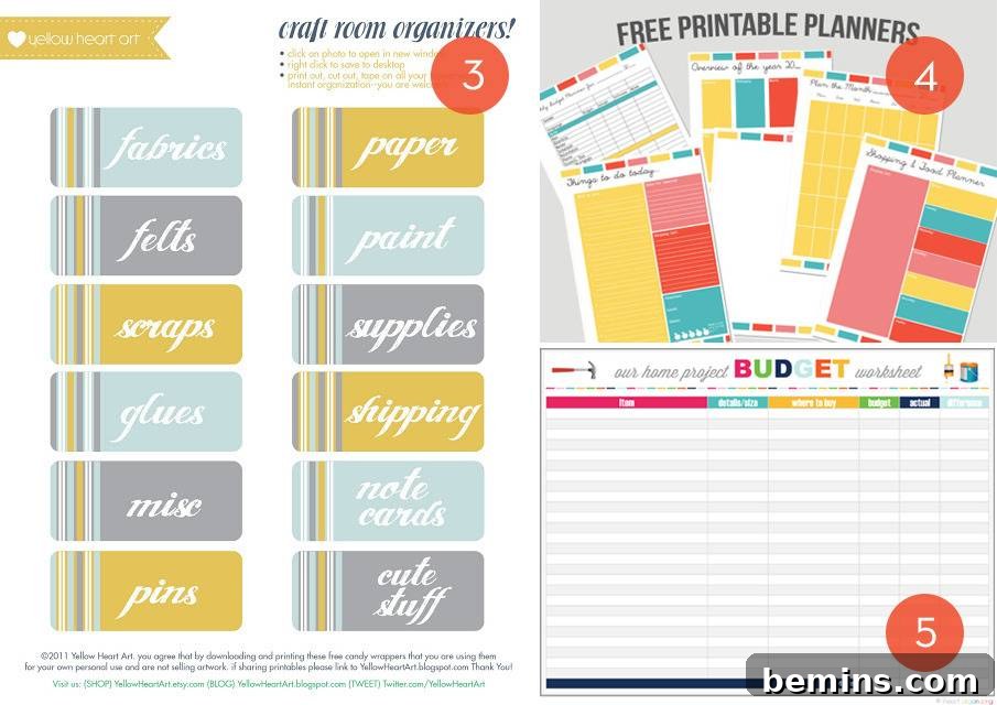 Craft Closet Labels