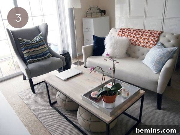 Ottomans Under Coffee Table: Maximizing Seating and Space