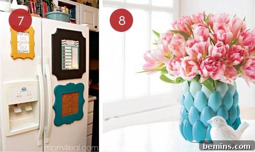 DIY Fridge Decor: Framed Lists and Prints