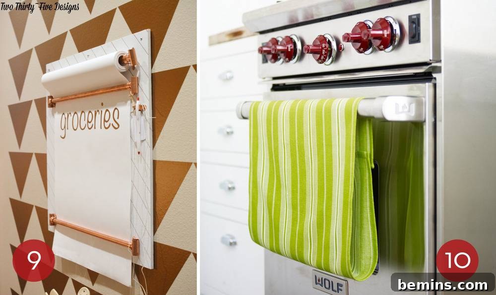 DIY Grocery List Board: Copper and Wood Design