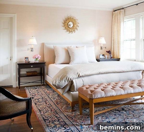Pink Power: 16 Dreamy Bedrooms for the Bold at Heart 5 Bed room with bed, chair, mini table, bed sheet and pillows.