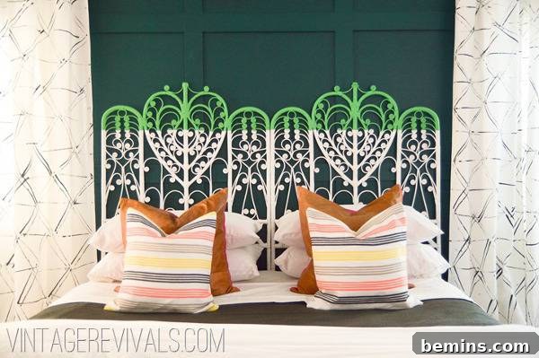 Unique DIY Headboard Designs to Reinvent Your Bedroom 5 Bedroom decorated with Colorful Headboards