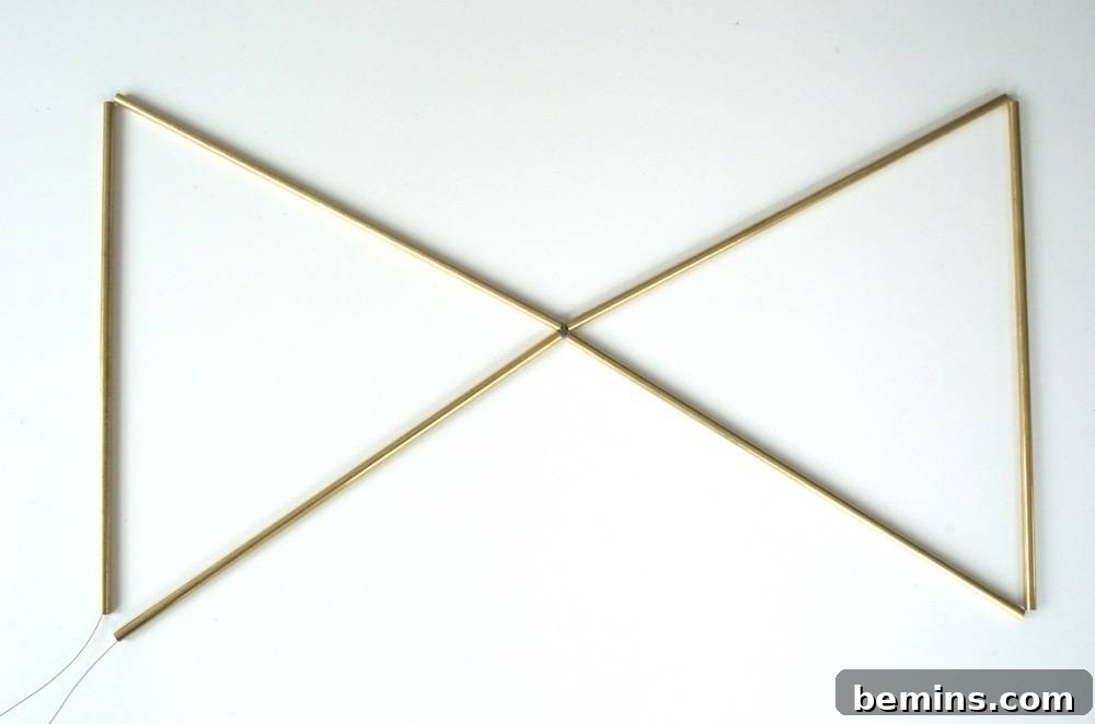 Bow ties shape using copper pipes.