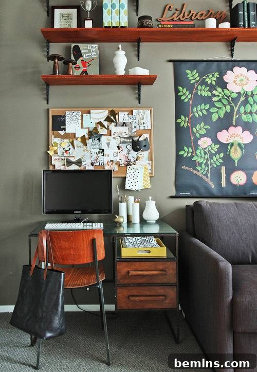 Design Sponge Inspired Shared Home Office