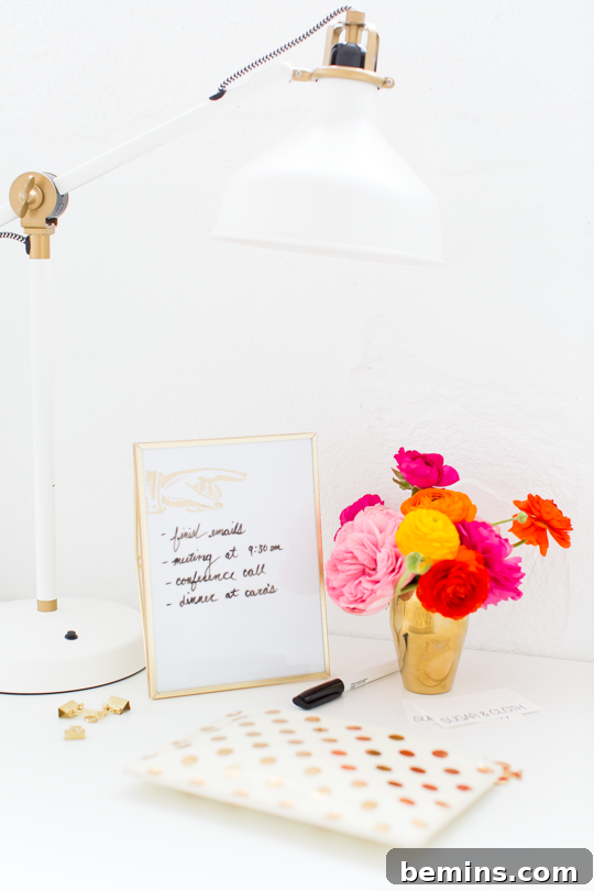 A white wall in work space area