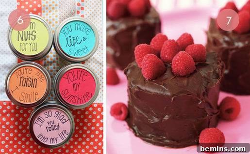 DIY Valentine's Day snack jars
