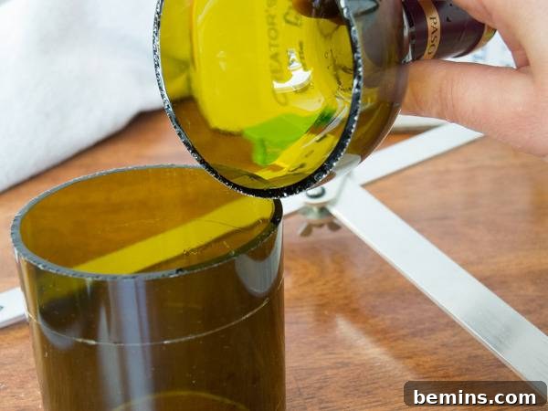 Which Bottle Cutter Reigns Supreme? A Definitive Review 12 Separated glass bottle after using the G2.