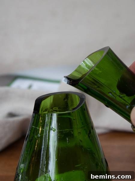 Which Bottle Cutter Reigns Supreme? A Definitive Review 16 Broken bottle neck after attempting separation.