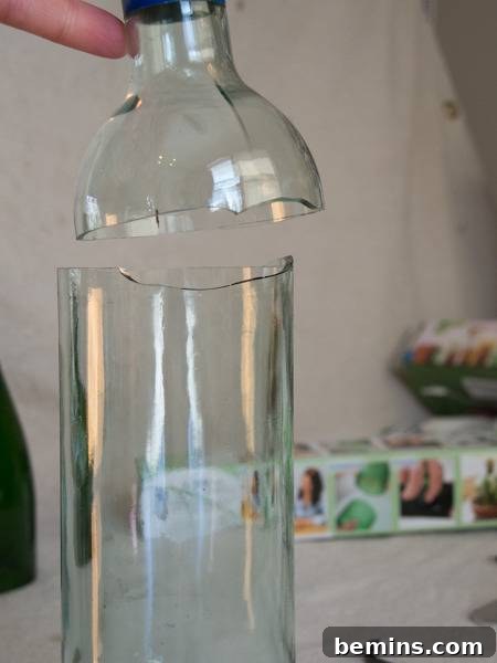 Which Bottle Cutter Reigns Supreme? A Definitive Review 7 Broken glass bottle after attempting separation.