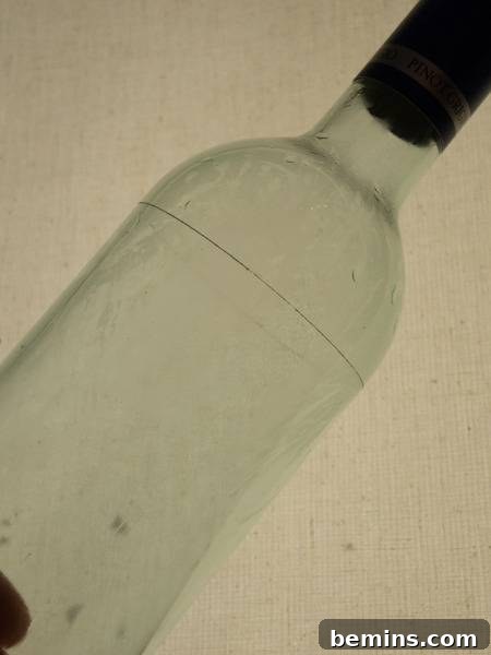 Which Bottle Cutter Reigns Supreme? A Definitive Review 8 Another scored glass bottle.