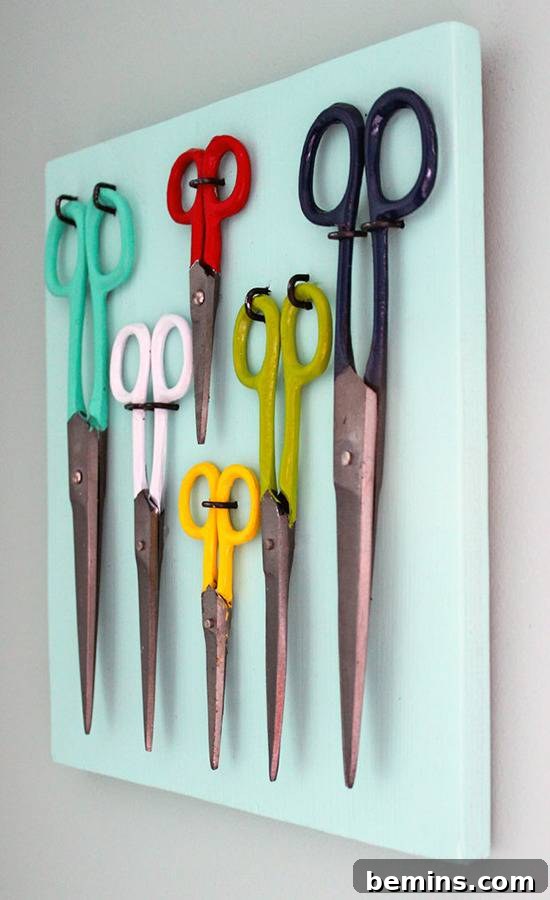 Scissors Displayed on a Wall