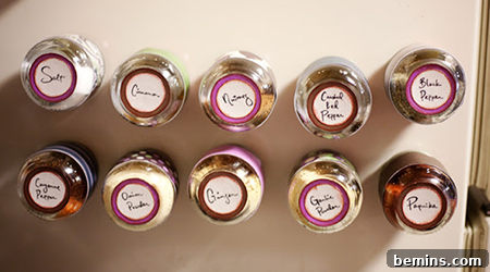 Inspiring Food Presentation Ideas: Storage & Display 10 Magnetic Spice Jars