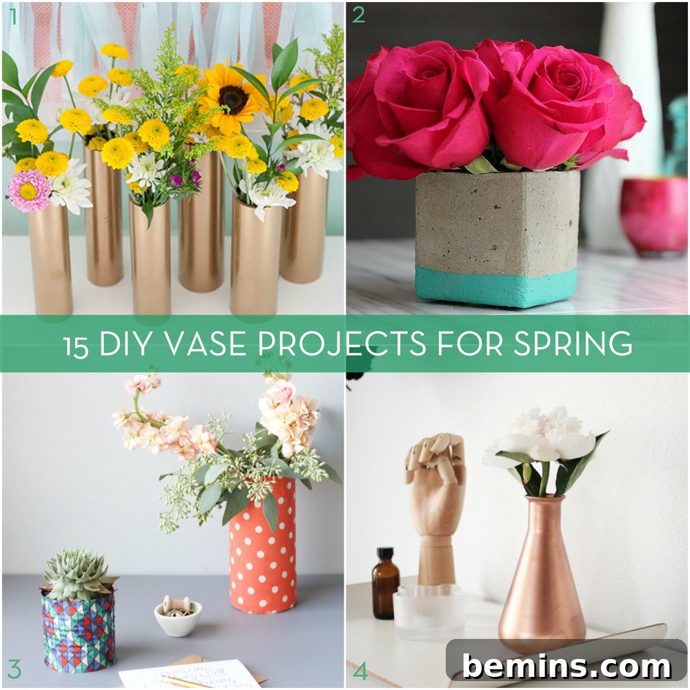 Creative DIY Vase Projects for Spring Flowers