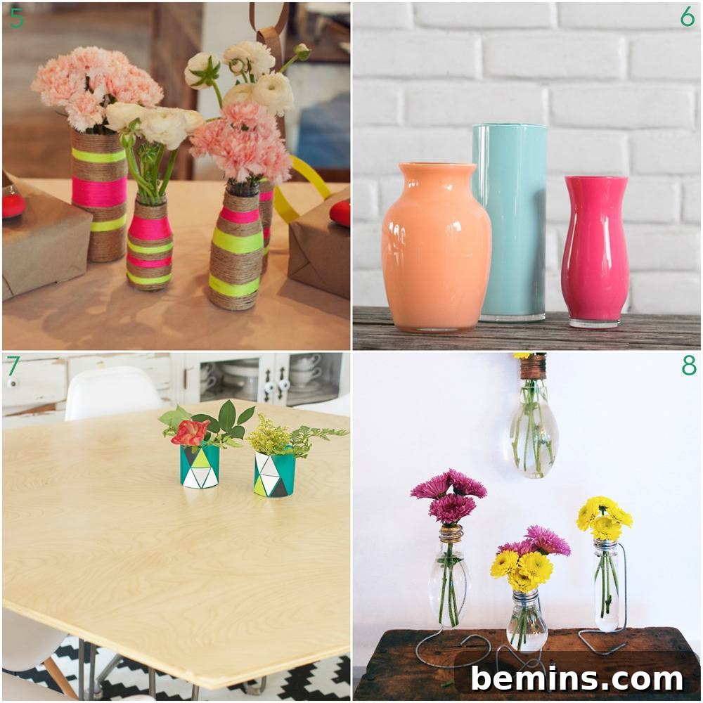 Handmade Vase Ideas for Spring Flowers