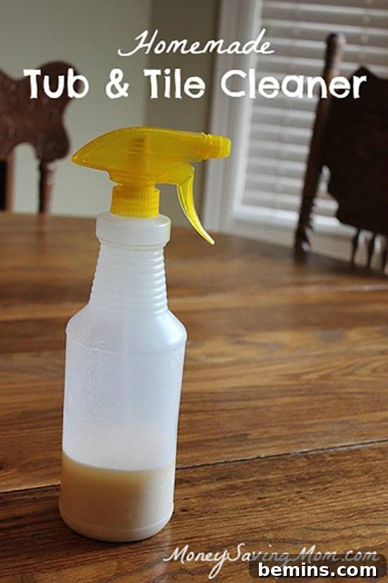 Homemade Tub & Tile Cleaner