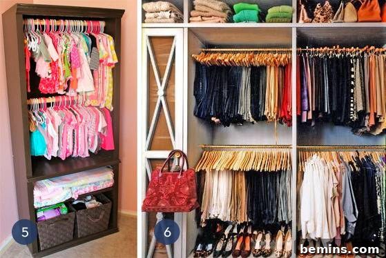 Bookcase Clothing Storage