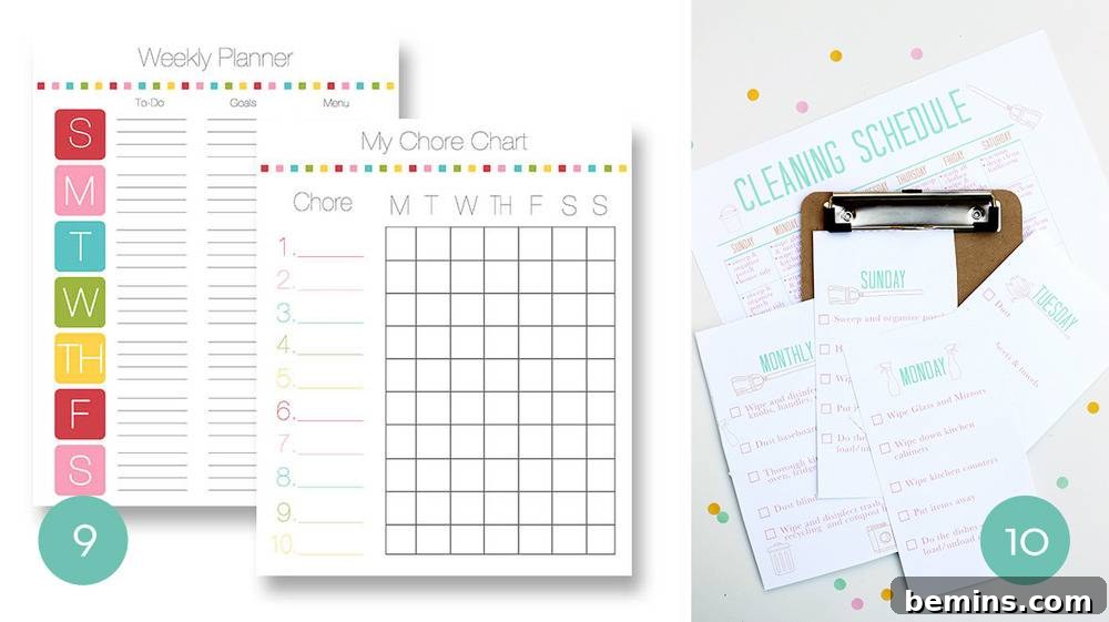 Free Printable Family Organizers