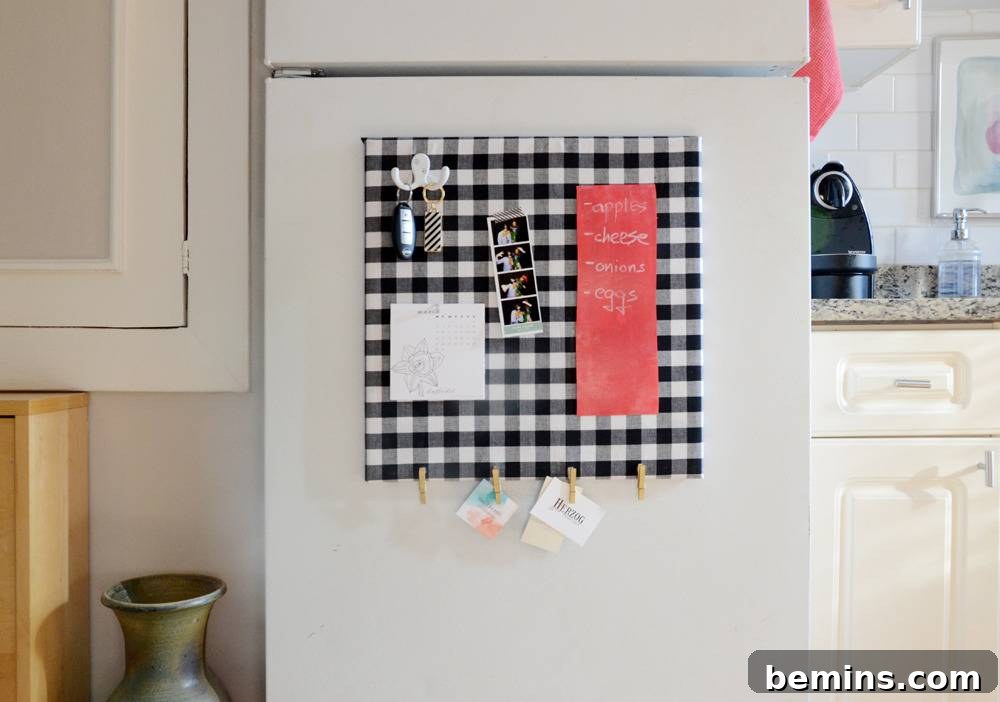 Your Finished DIY Refrigerator Organizer: Ready to Use!
