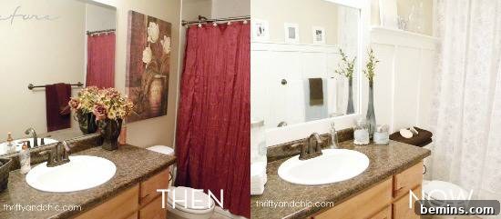 Affordable Bathroom Bliss: 7 Stunning Transformations 7 $60 bathroom makeover emphasizing quick and easy updates.