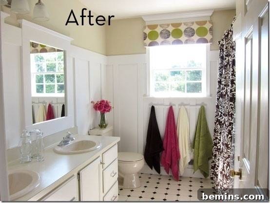 After: A beautifully renovated bathroom with updated fixtures and a fresh, modern look.