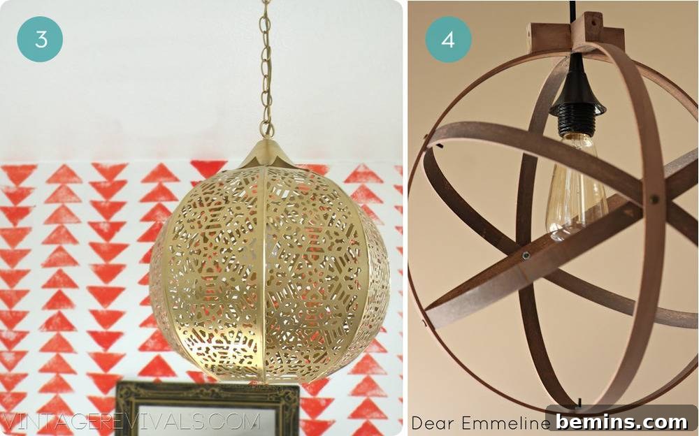 DIY Lantern Chandelier