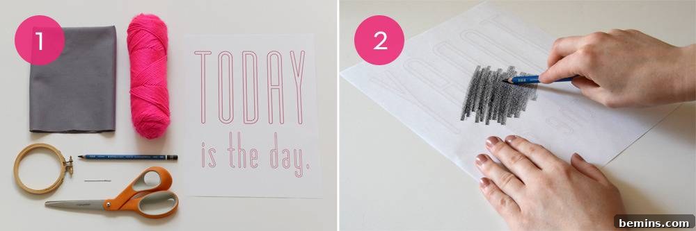 DIY Typography Wall Art Instructions