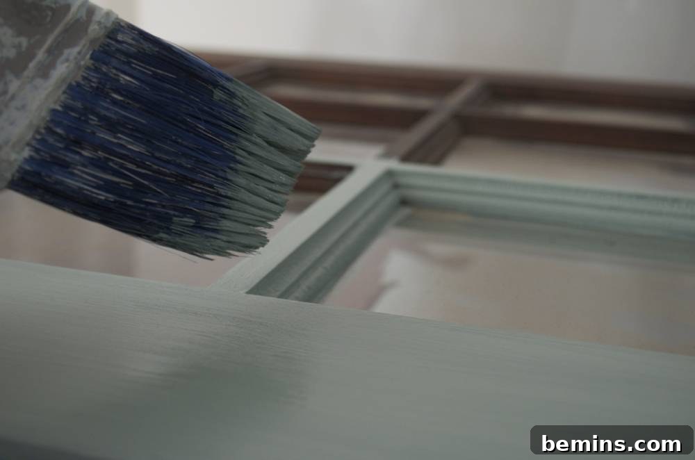 Painting the front door