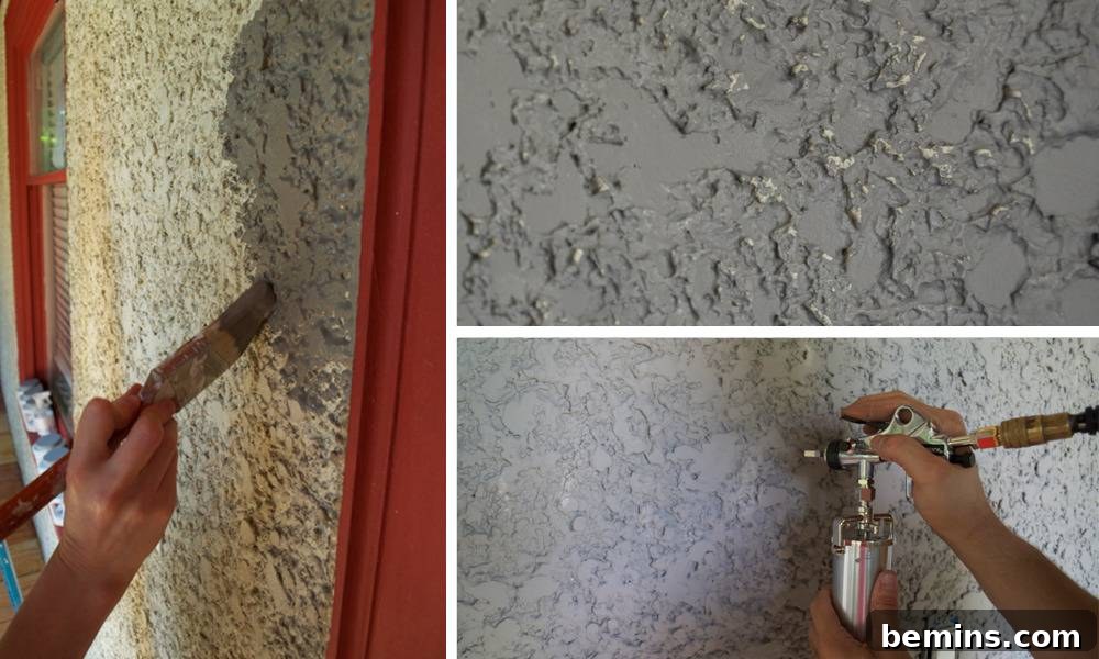 Painting Stucco: Hand Brushing, Splotchy Results, Airbrushing