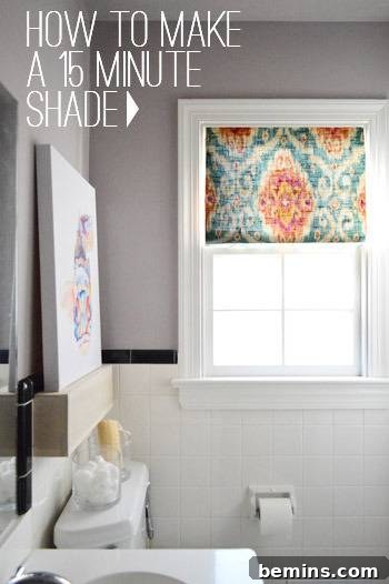 DIY window shade project