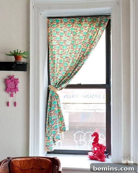 DIY sewn curtains for a custom look
