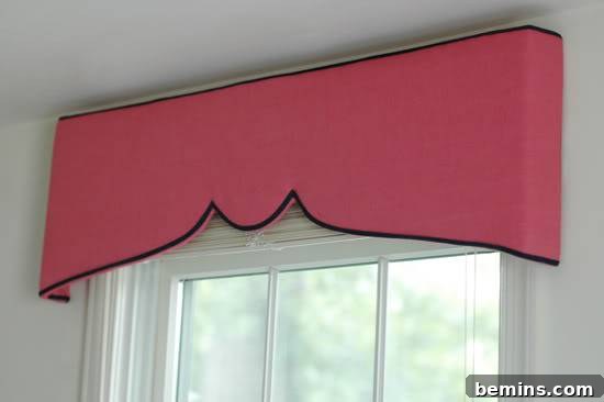 DIY pelmet boxes made from cardboard