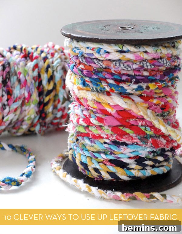 DIY Fabric Scrap Rope