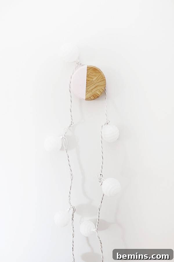 Coat hangers in a modern home